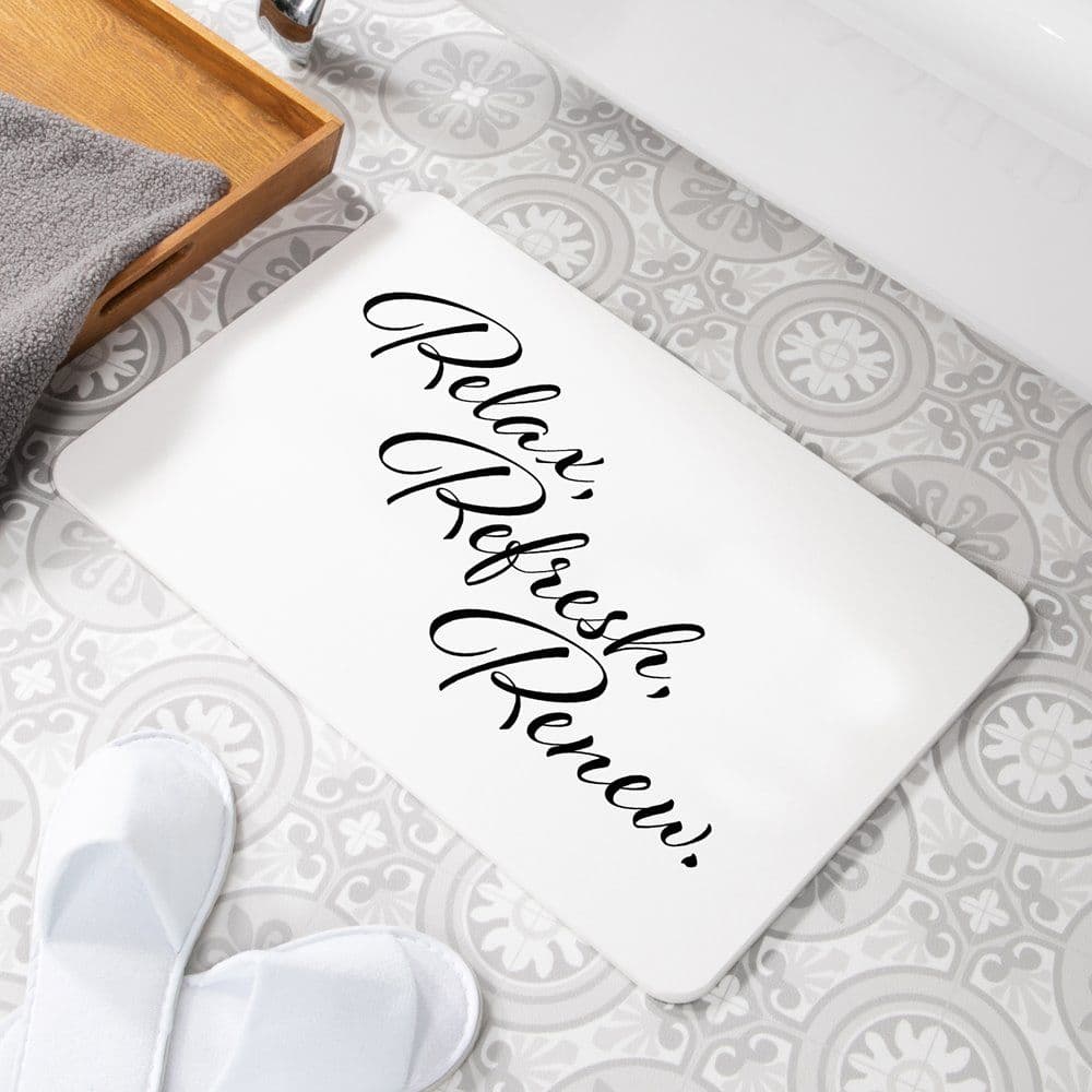 Relax Refresh Renew Non Slip Bath Mat