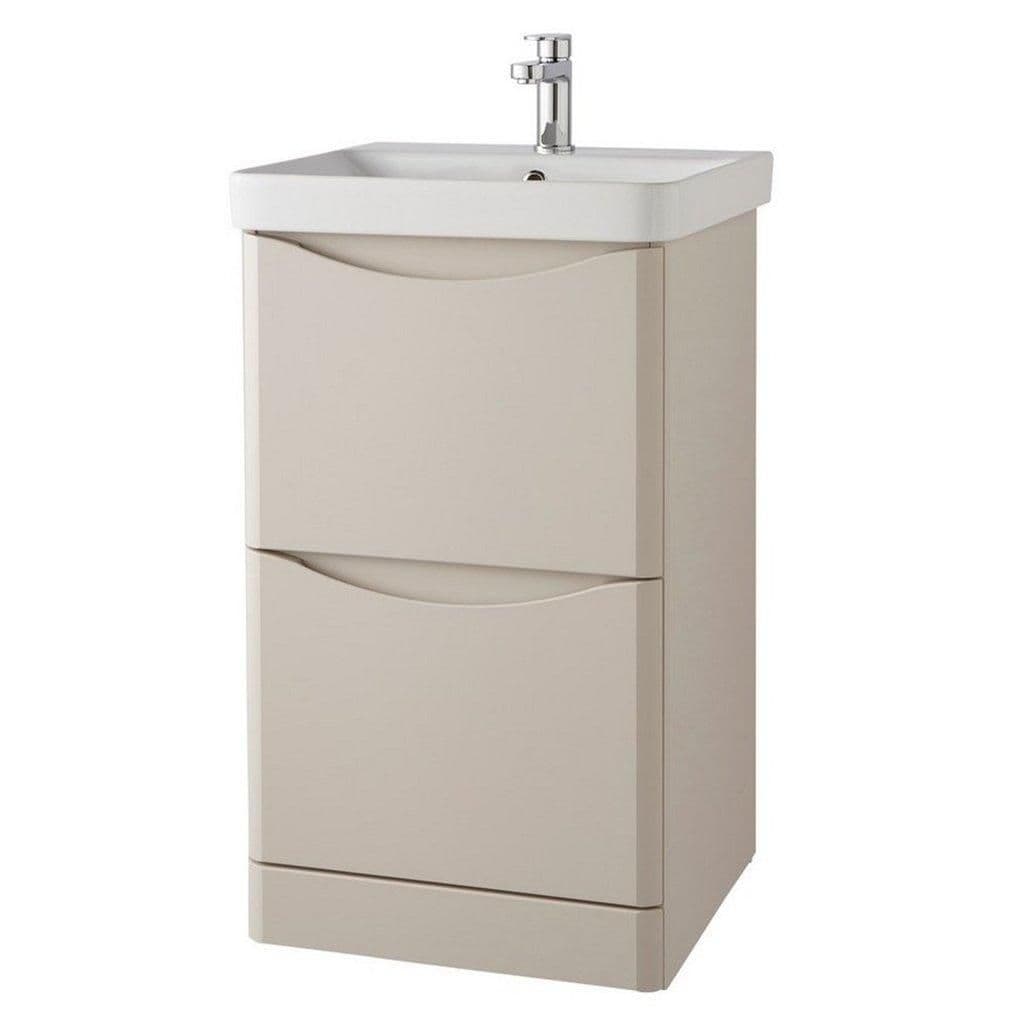 Cashmere Bathroom Standing 2 Drawer Unit Basin 500mm Wide
