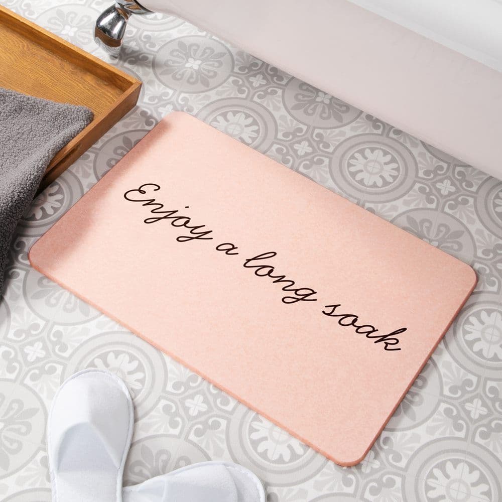 Enjoy Long Soak Stone Non Slip Bath Mat