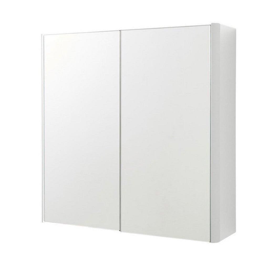 Gloss 2 Door Mirror Bathroom Cabinet 60cm H x 60cm W