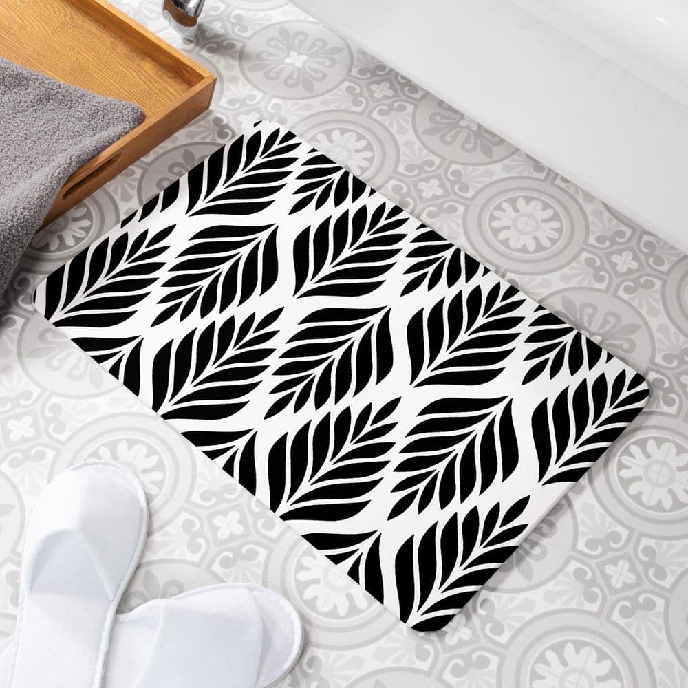 Palm Pattern Non Slip Bath Mat