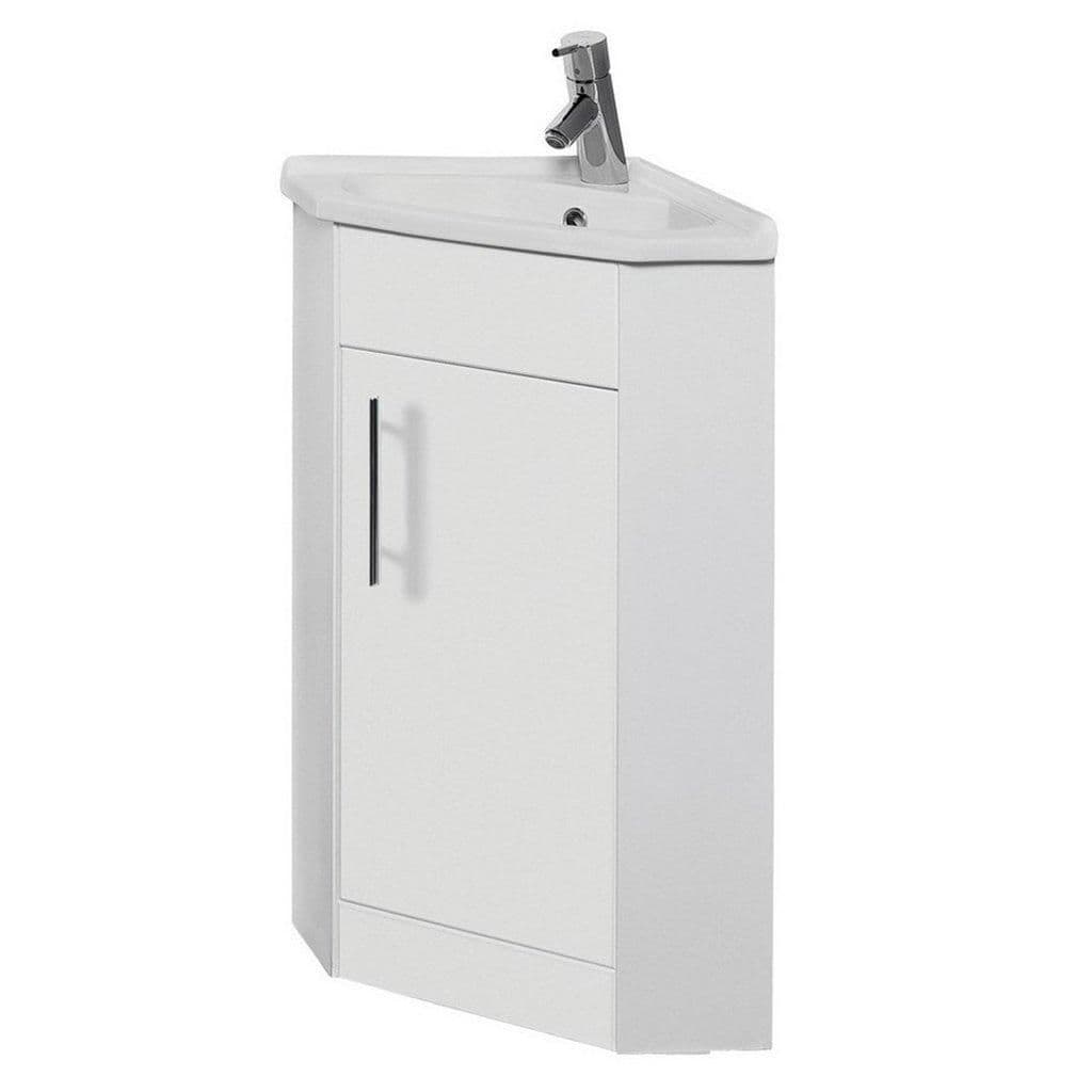 Gloss Bathroom Corner Unit Basin