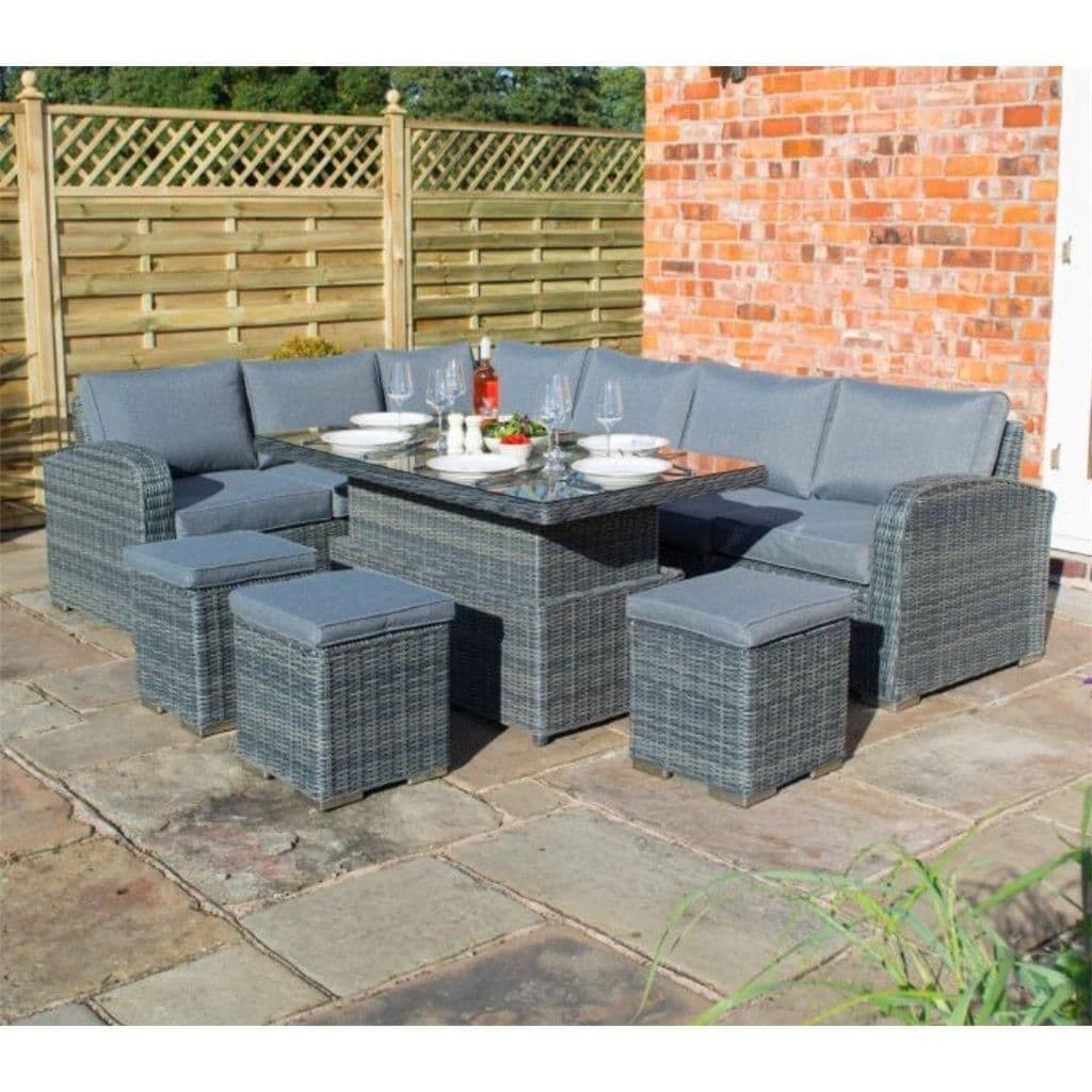 5 Seater Weave Corner Dining Set