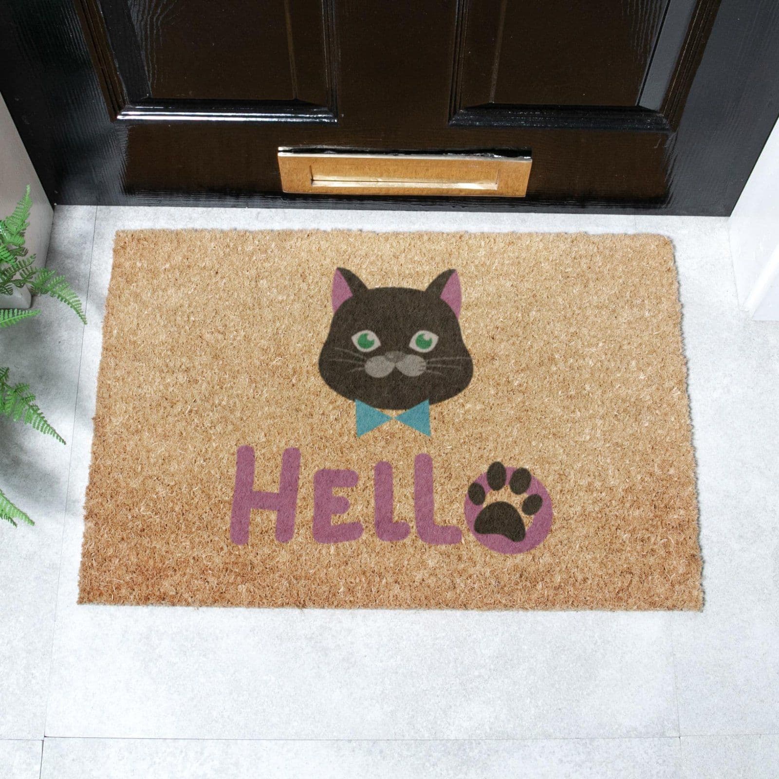 Cat Hello Doormat