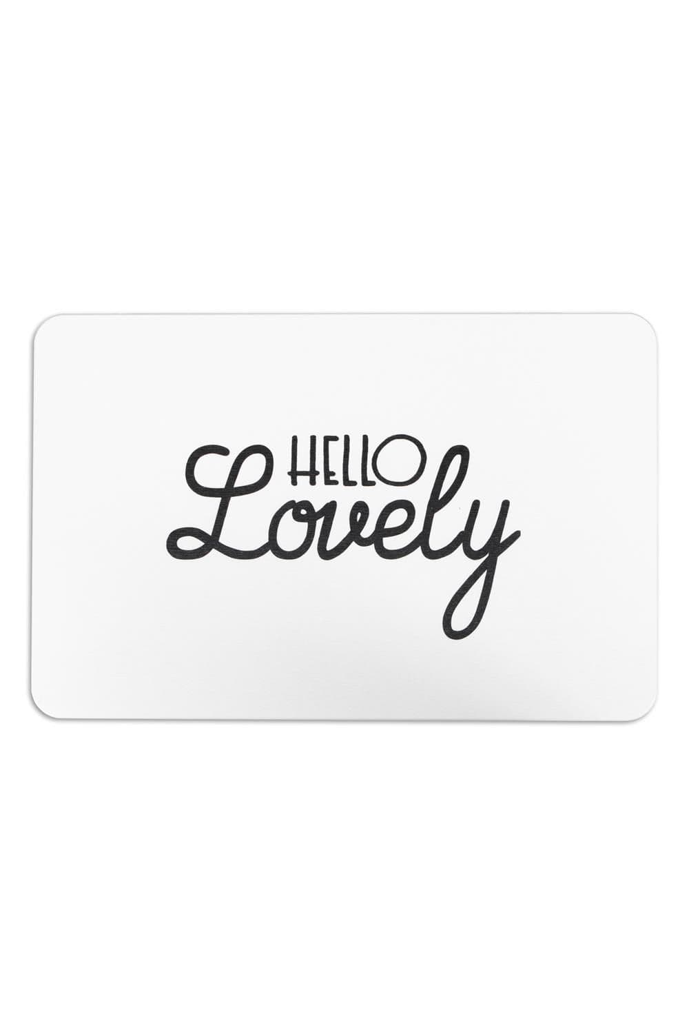 Hello Lovely Stone Non Slip Bath Mat