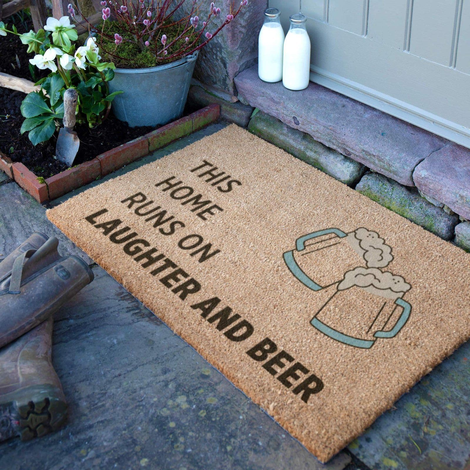 Laughter Beer Doormat