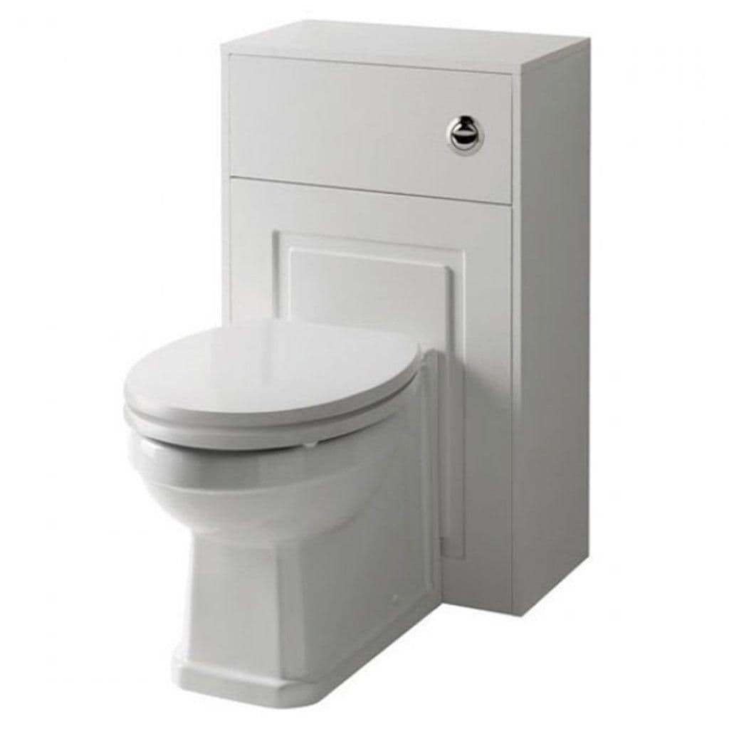 Back to Wall Toilet Soft Close Seat WC Unit 50cm Wide