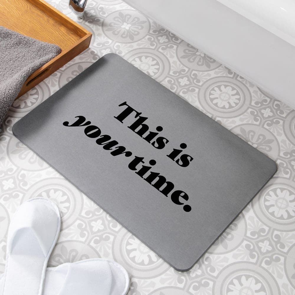 This is your time Stone Non Slip Bath Mat