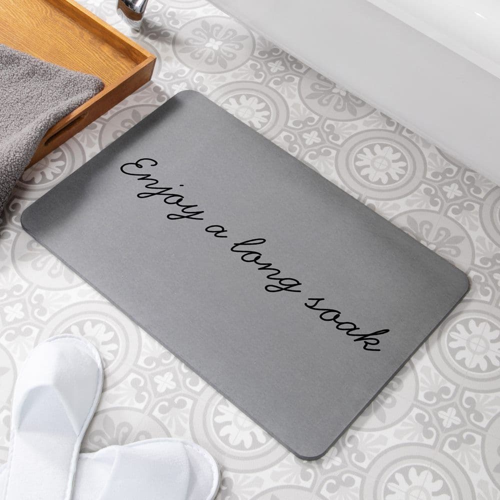 Enjoy Long Soak Stone Non Slip Bath Mat