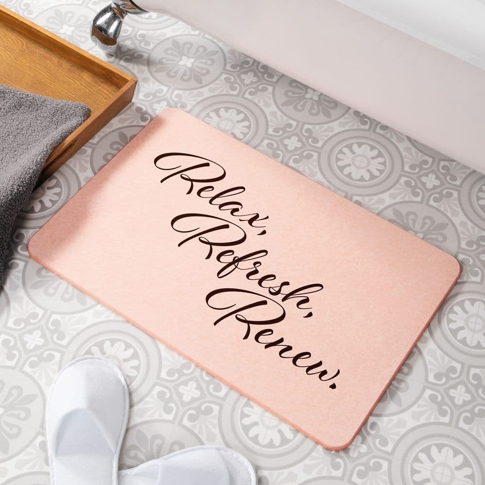 Relax Refresh Renew Stone Non Slip Bath Mat