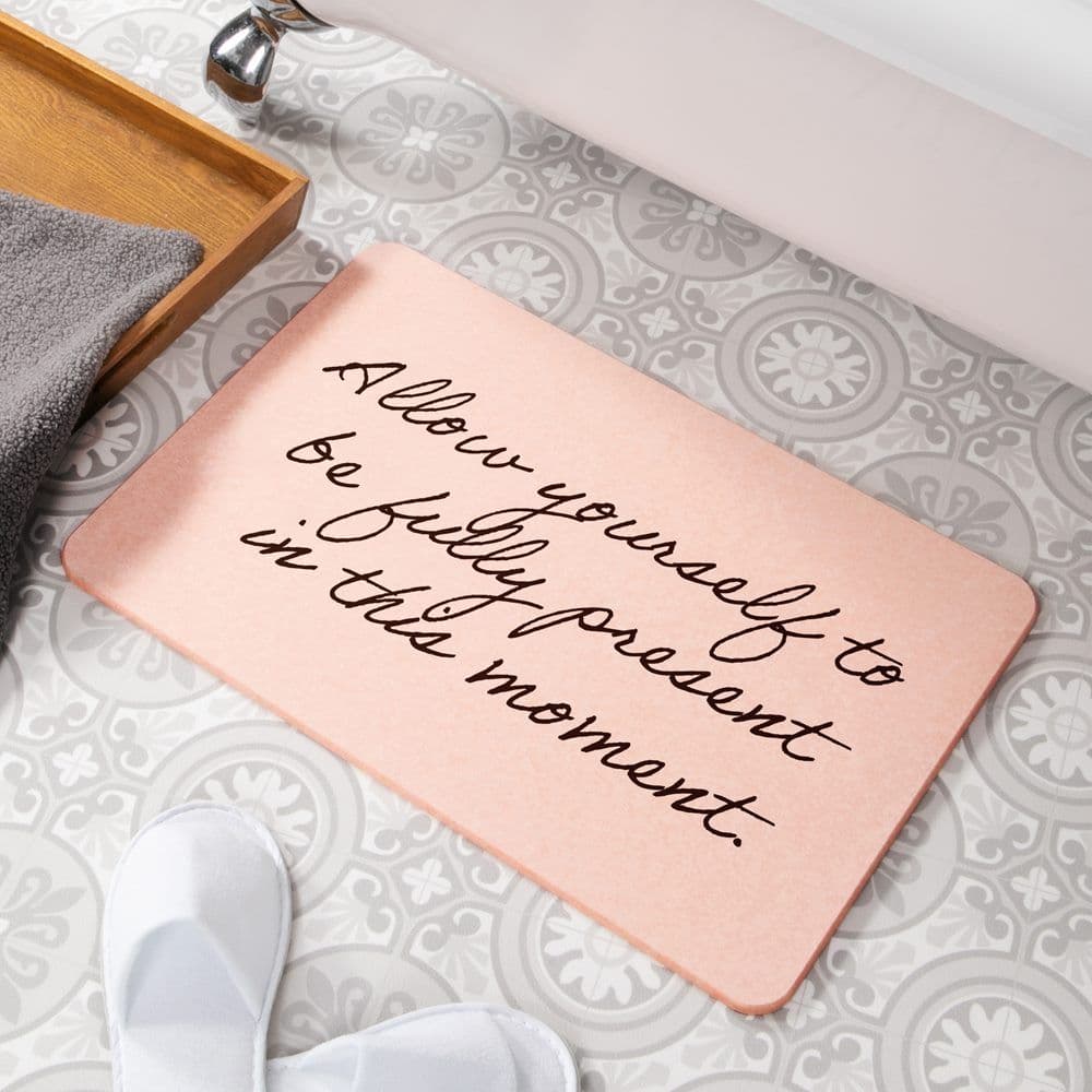 Be Present Stone Non Slip Bath Mat