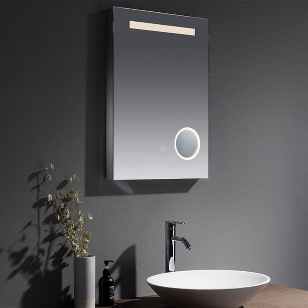 70cm Tall LED Bathroom Wall Mirror Touch Sensor