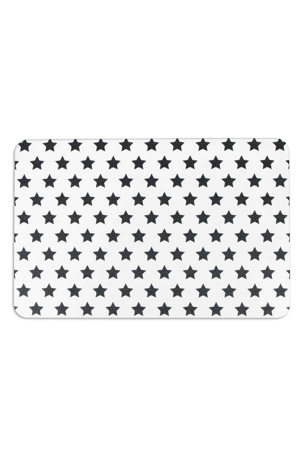 Stars White Stone Non Slip Bath Mat