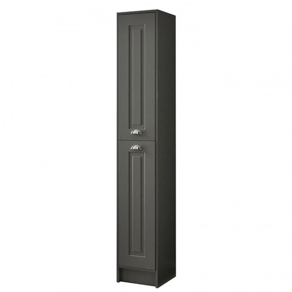 Matt Bathroom Standing 2 Door Side Tall Unit 300mm Wide