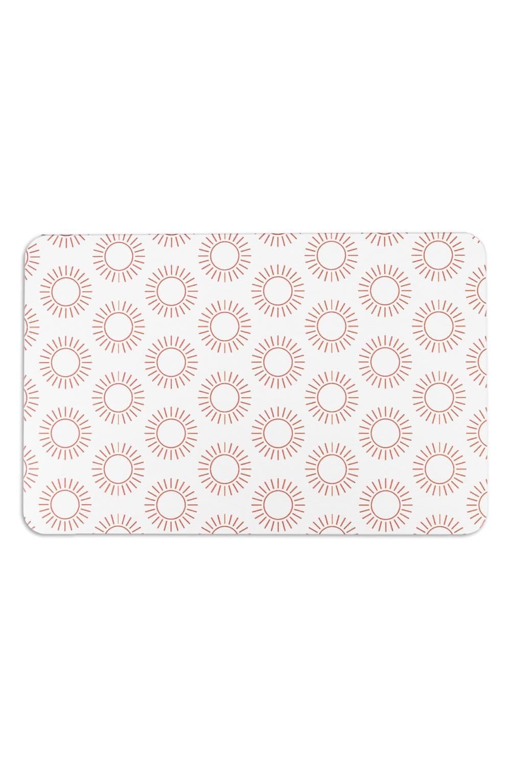 Sun Pattern Stone Non Slip Bath Mat
