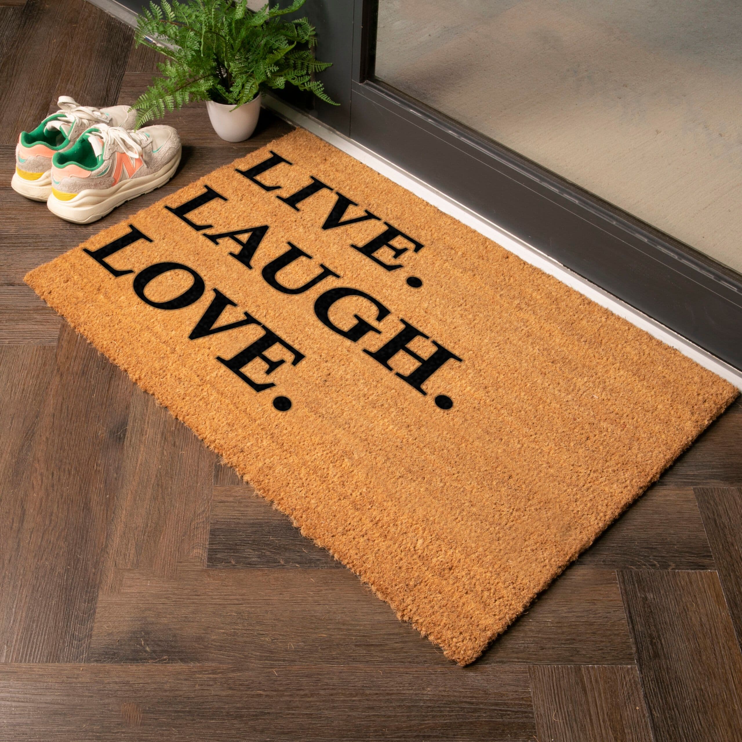 Live Laugh Love Country Coir Doormat