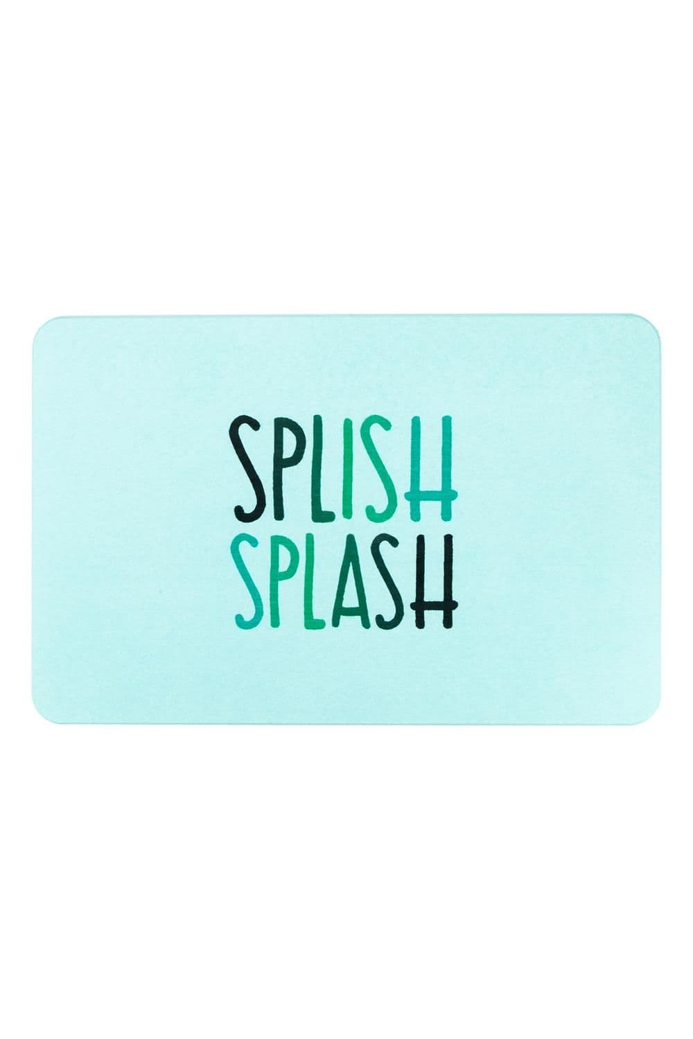 Splish Splash Aqua Stone Non Slip Bath Mat