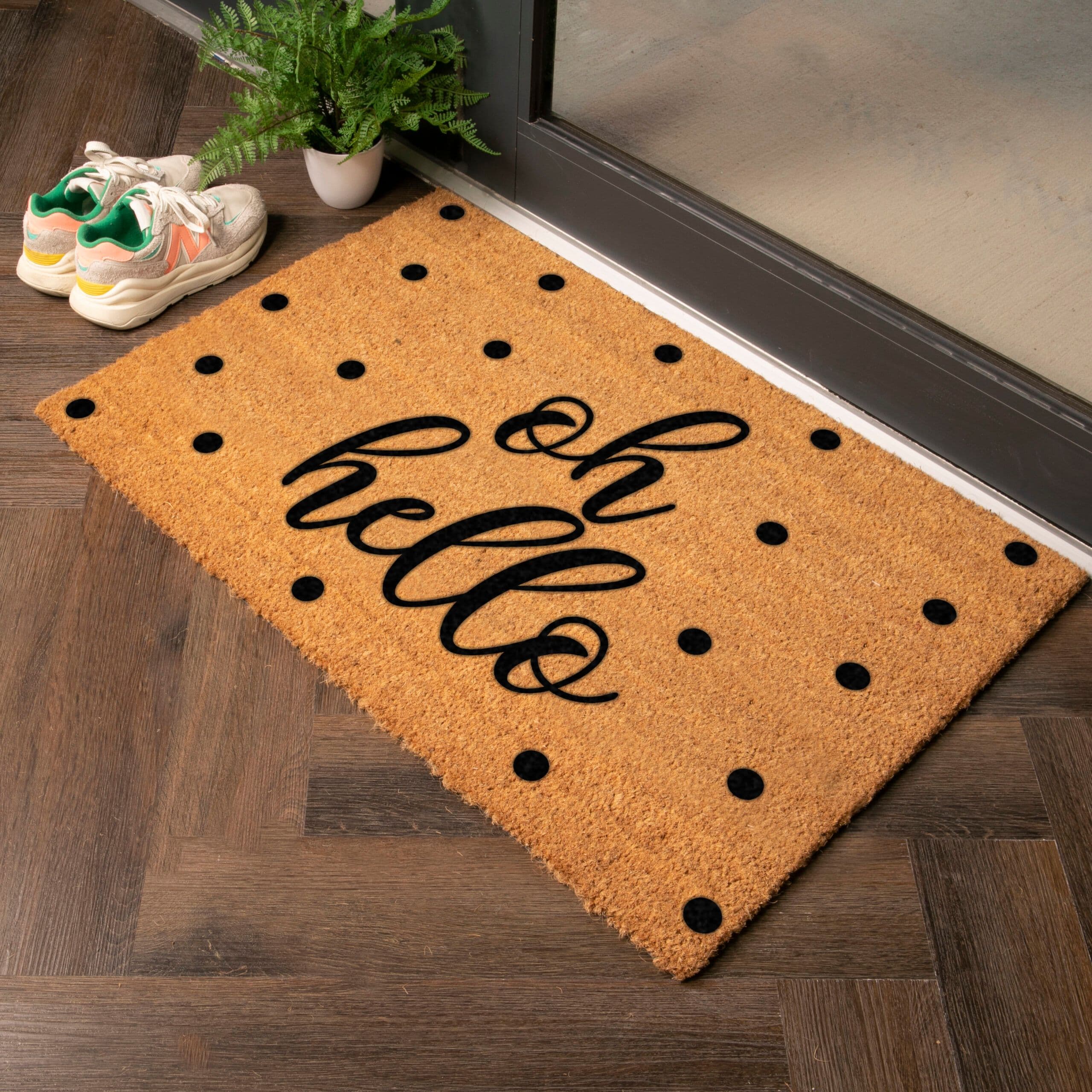 Oh Hello Country Coir Doormat