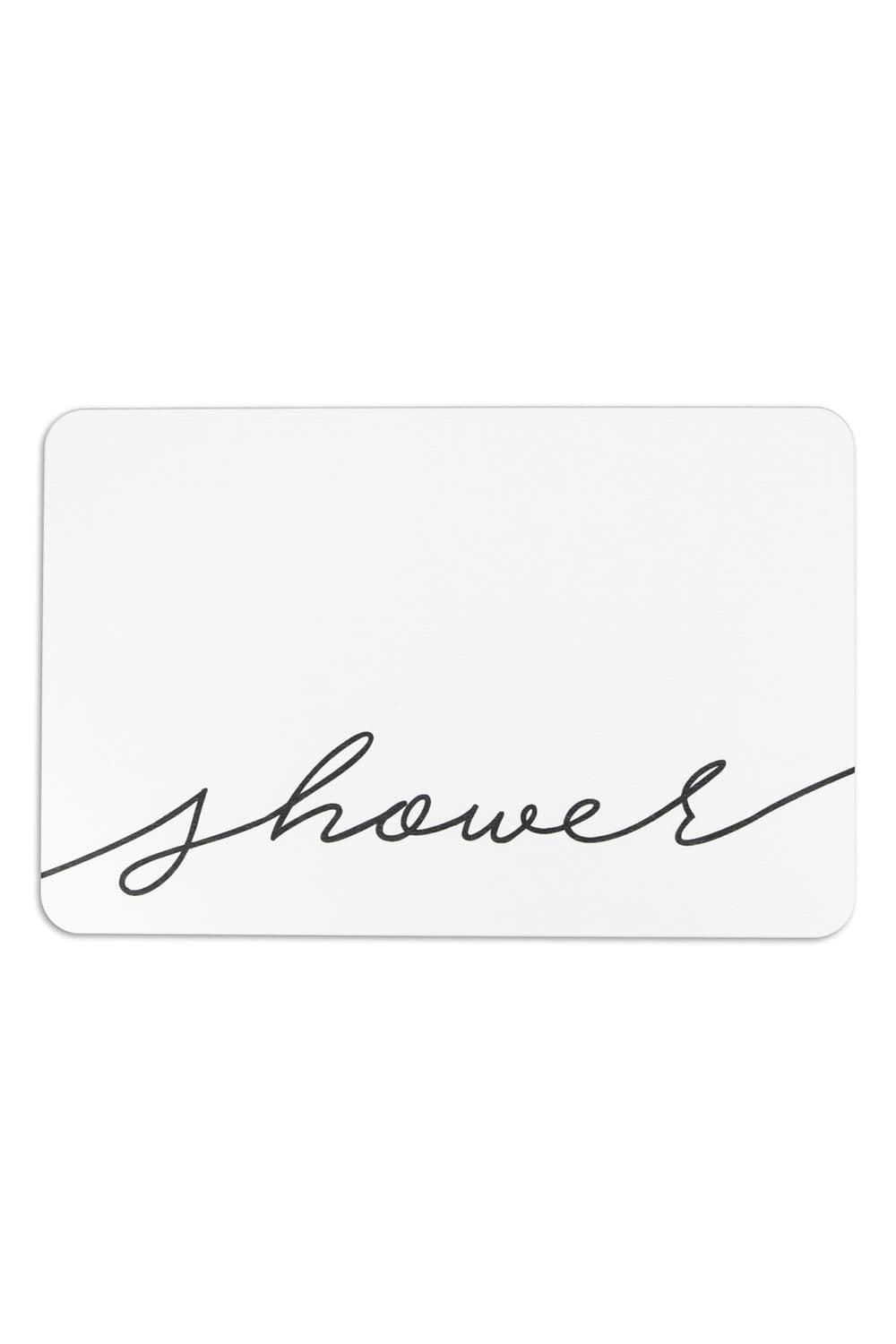 Shower Scribble Stone Non Slip Bath Mat