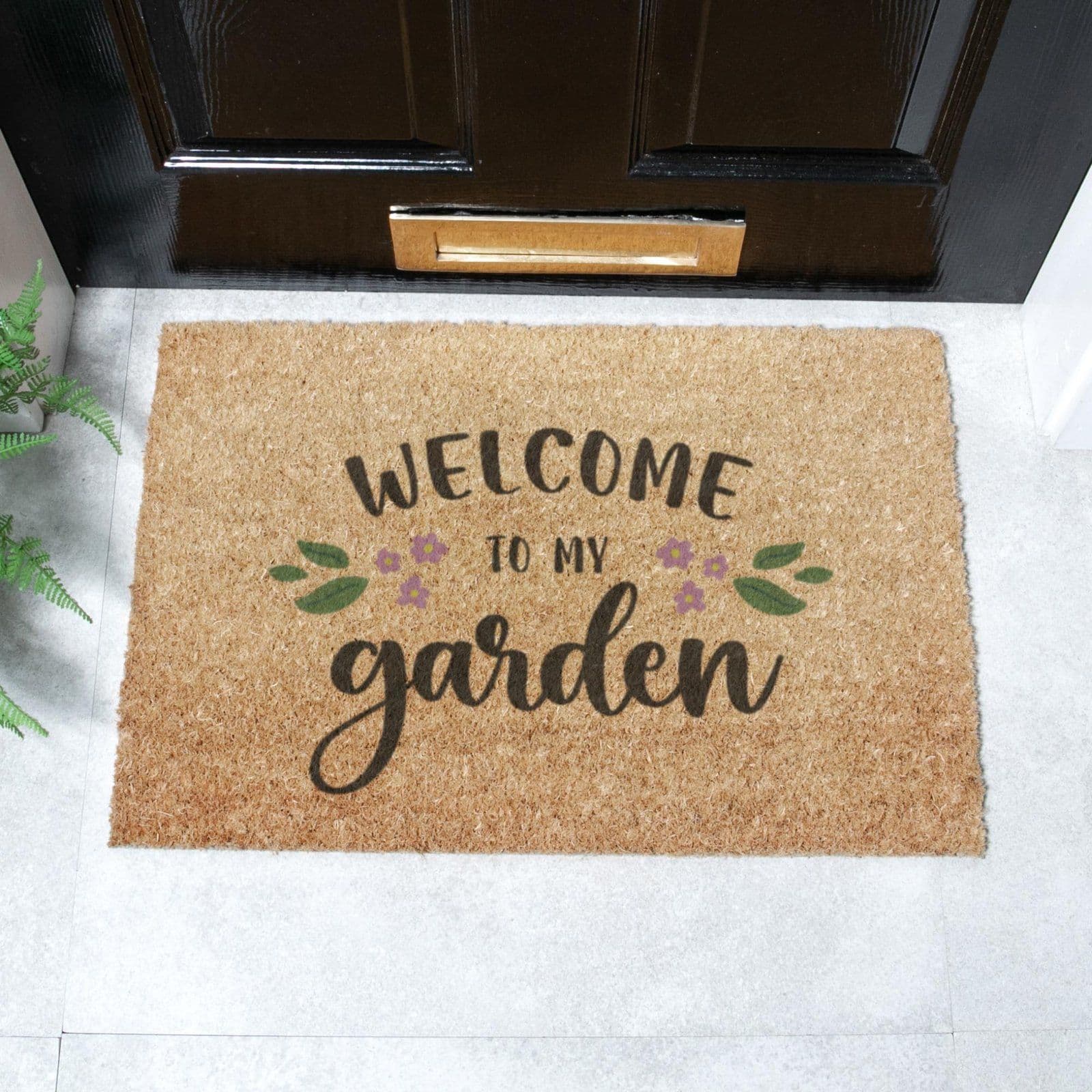 Welcome To My Garden Doormat