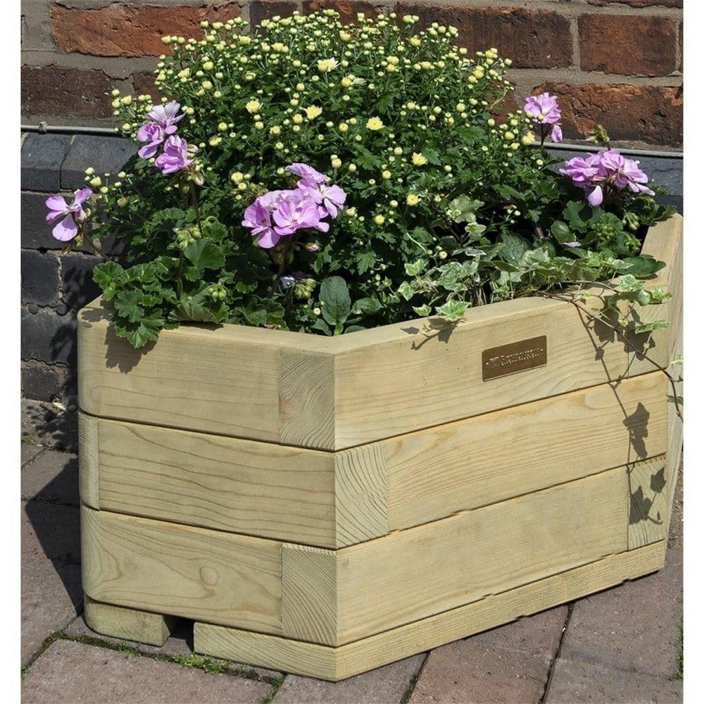 Pressure Treated Corner Planter