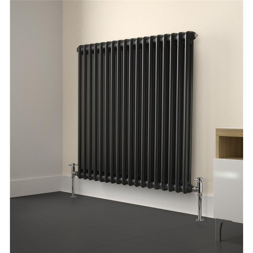 Anthracite Horizontal Radiator 2 Columns 600mm x 1010mm