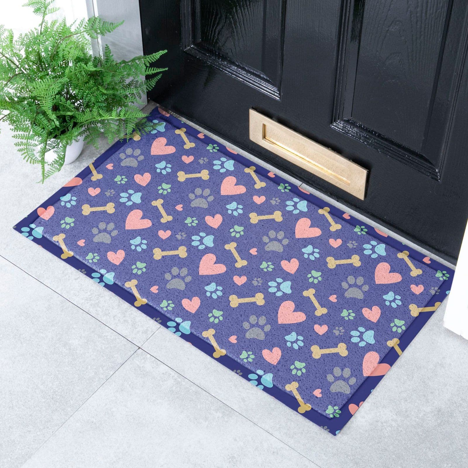 Paws Bones Dog Doormat Doormat