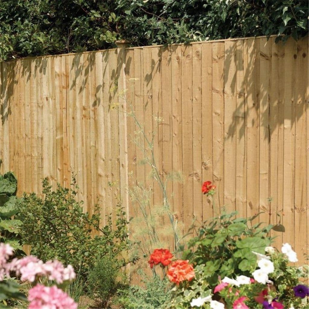PACK 3 6 x 5 Vertical Board Fence Panel Pressure Treated