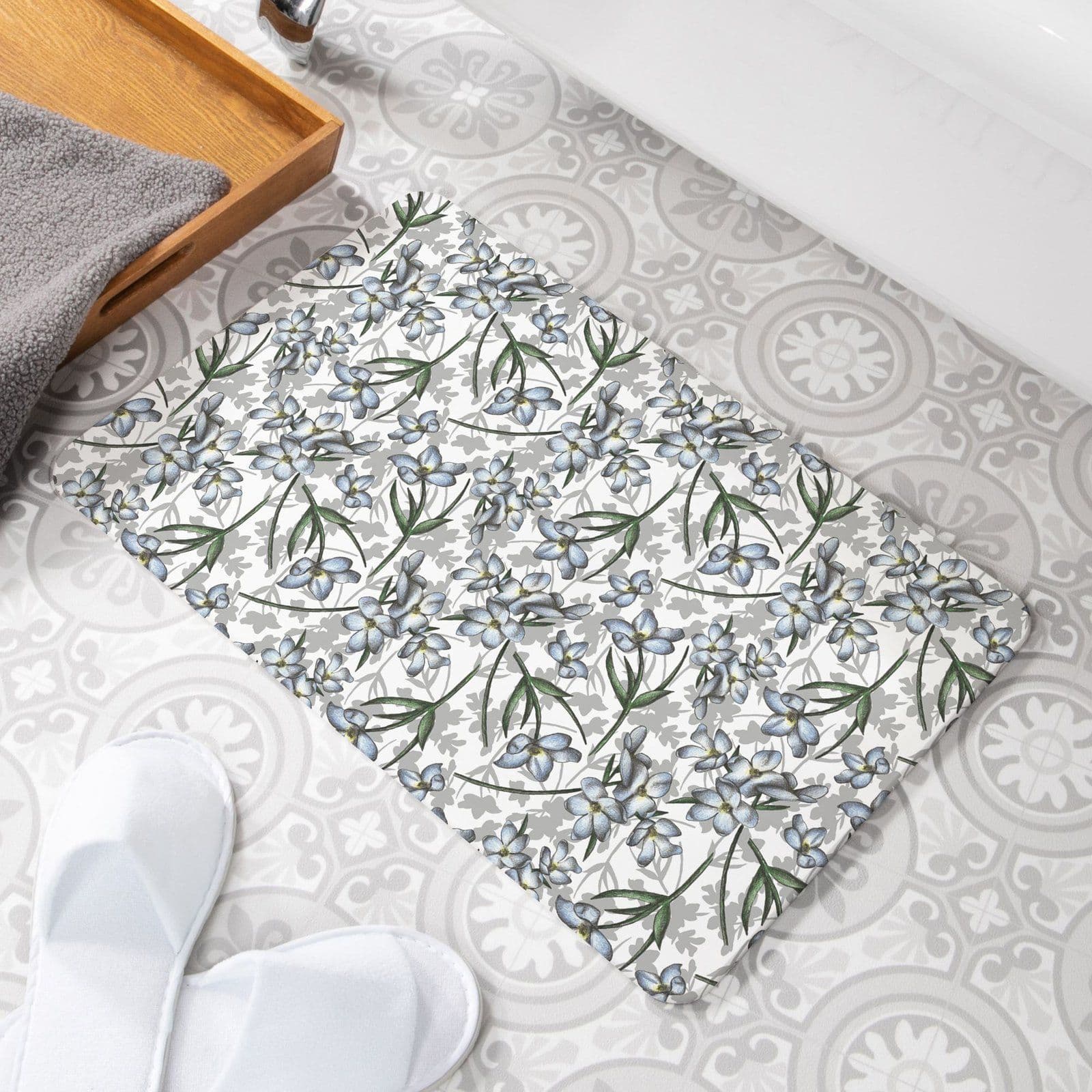 Oriental Garden Non Slip Stone Bath Mat