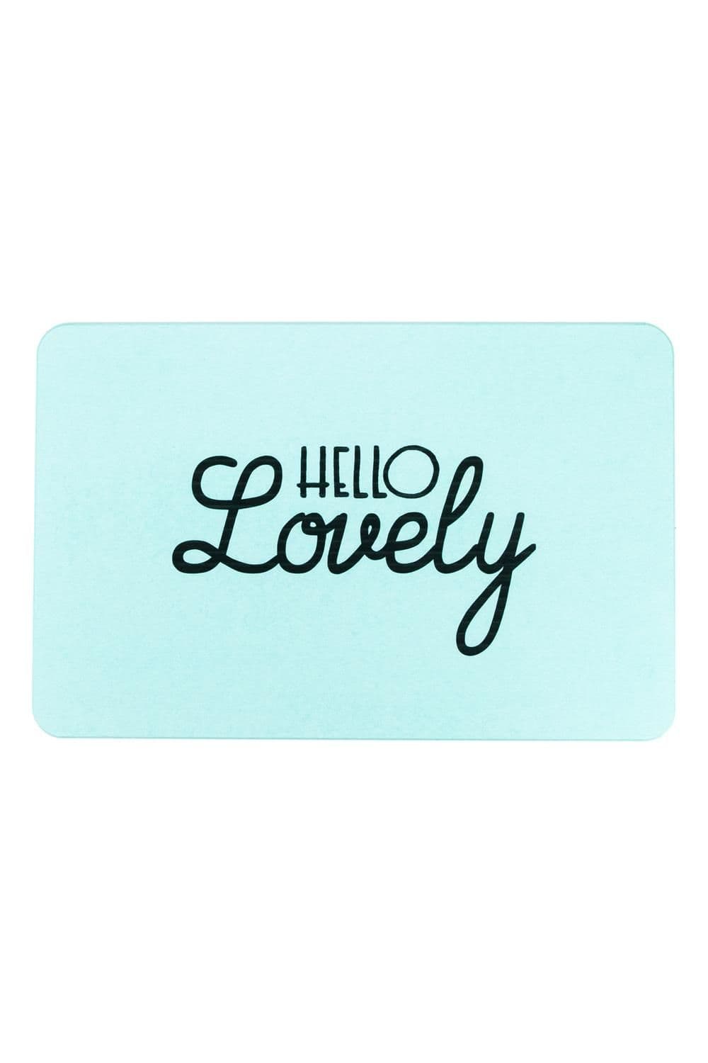 Hello Lovely Aqua Stone Non Slip Bath Mat