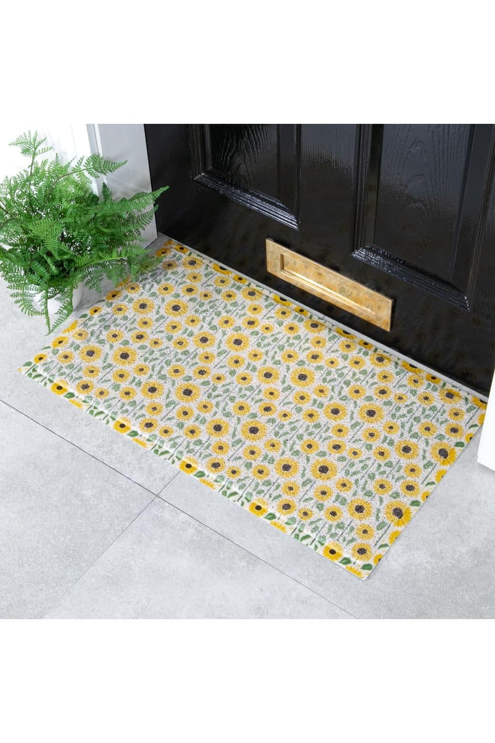 Sunflower Pattern Doormat