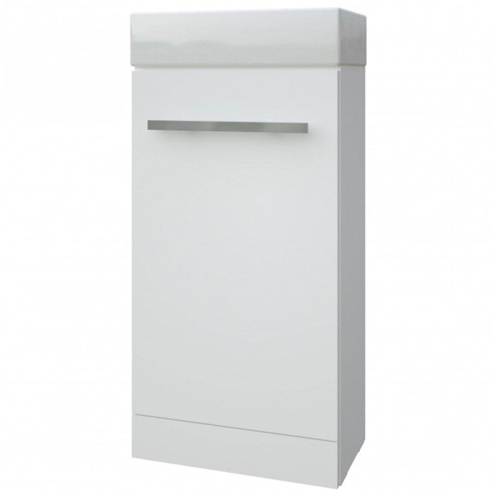 Bathroom Standing Cloakroom Unit Basin 400mm Wide