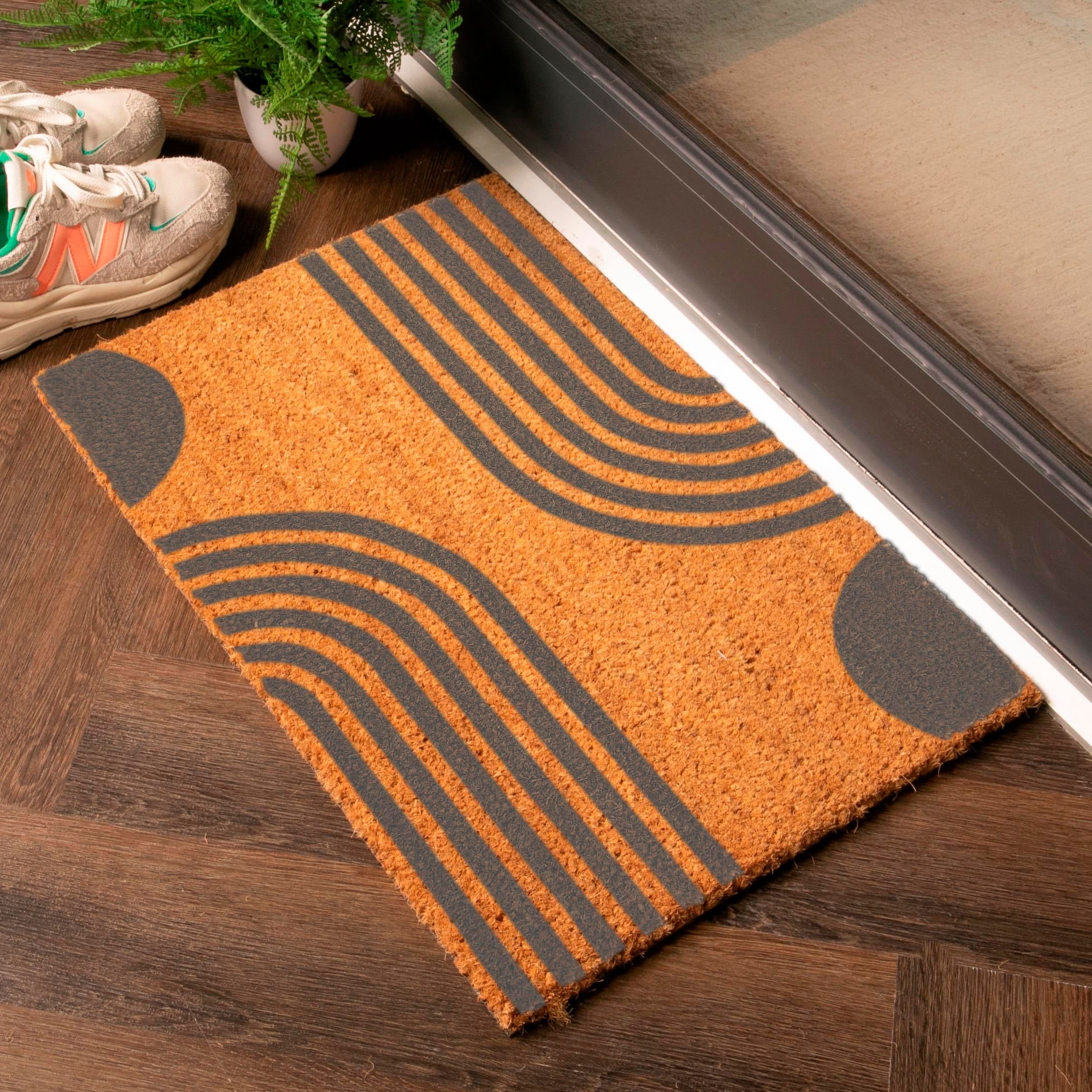 Abstract Lines Semi Circles Doormat