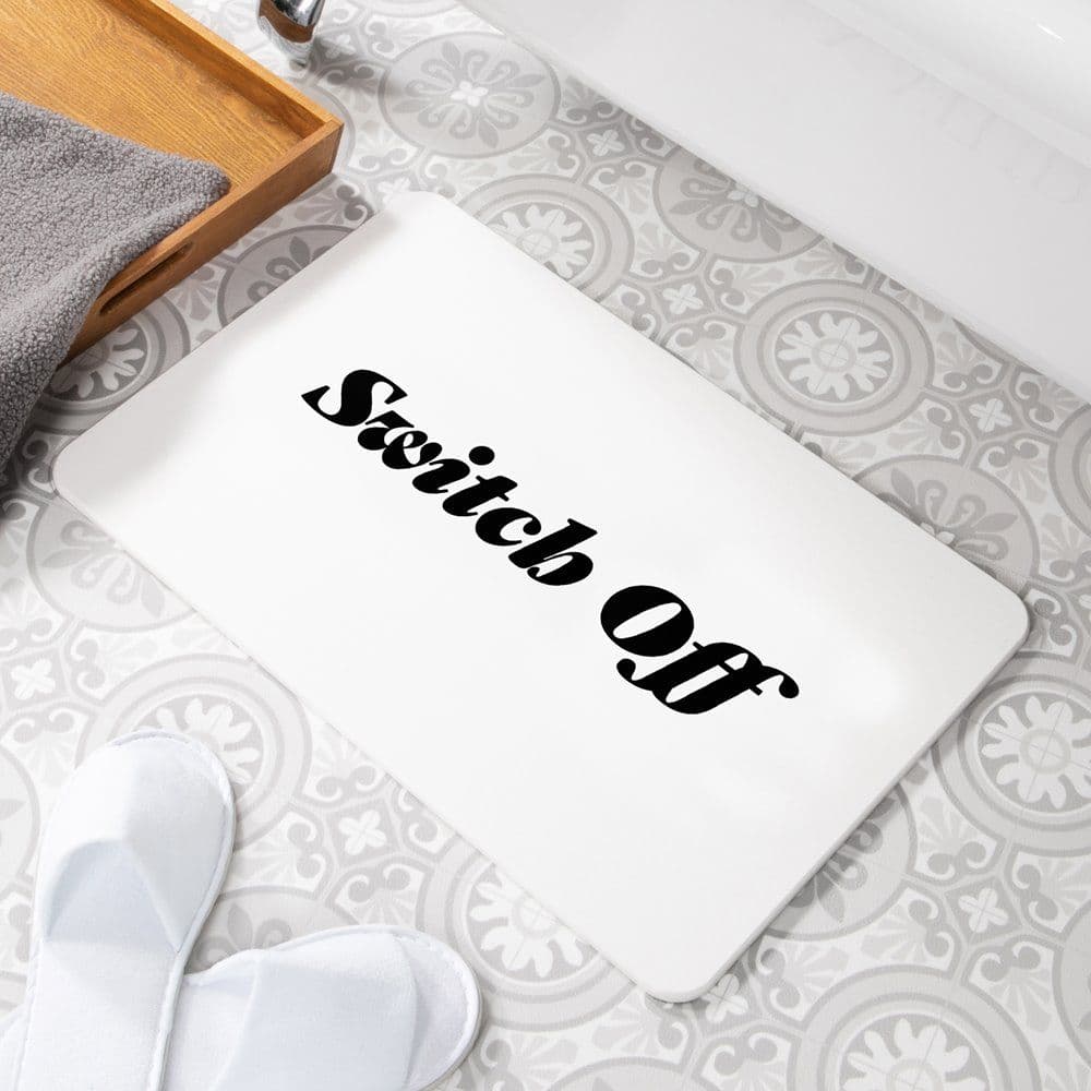 Switch Off Non Slip Bath Mat