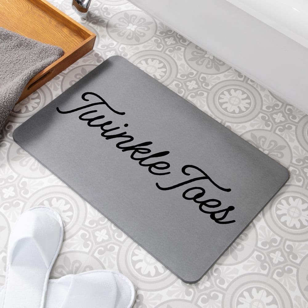 Twinkle Toes Stone Non Slip Bath Mat