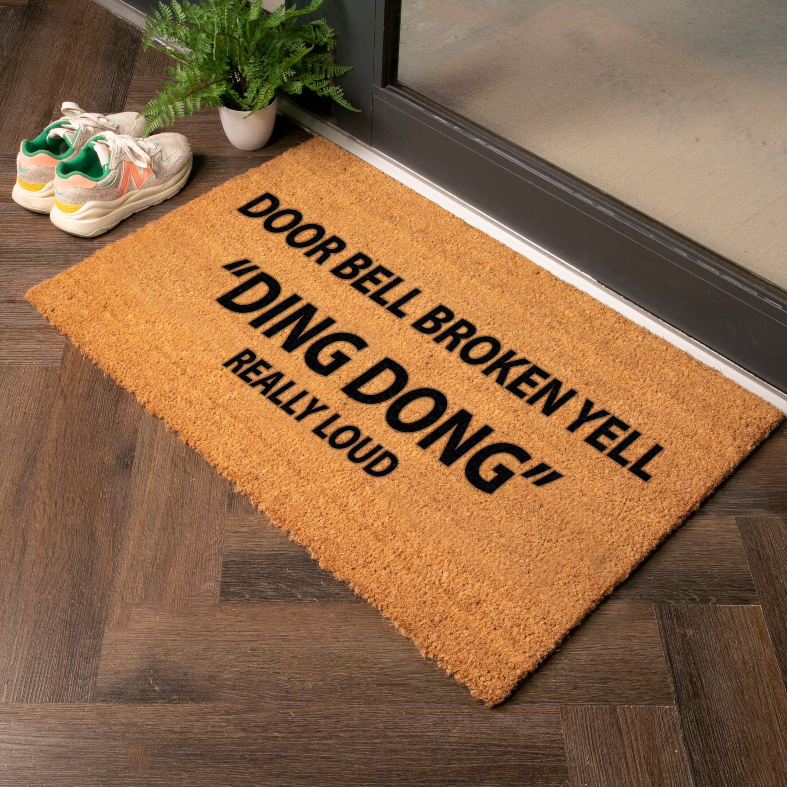 Bell Broken Yell Ding Dong Country Coir Doormat