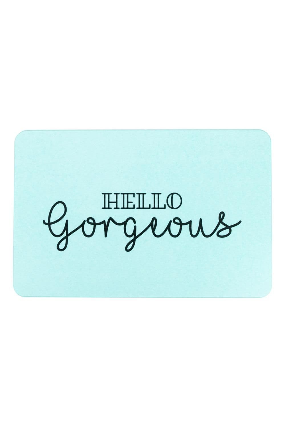 Hello Gorgeous Aqua Stone Non Slip Bath Mat