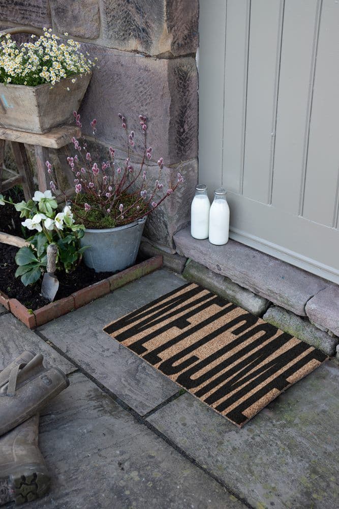 Large Welcome Full Text Doormat