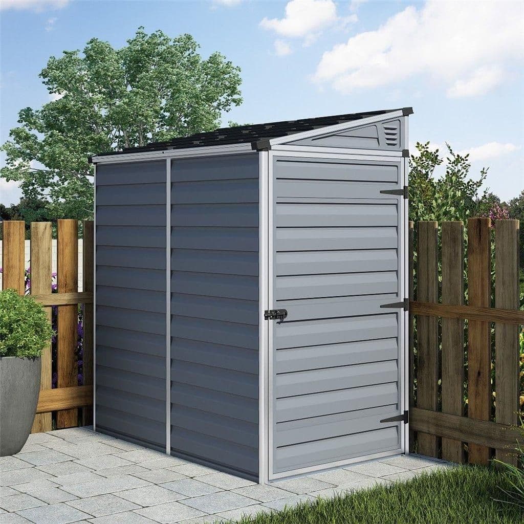 6 x 4 Single Door Pent Plastic Shed Skylight Roofing