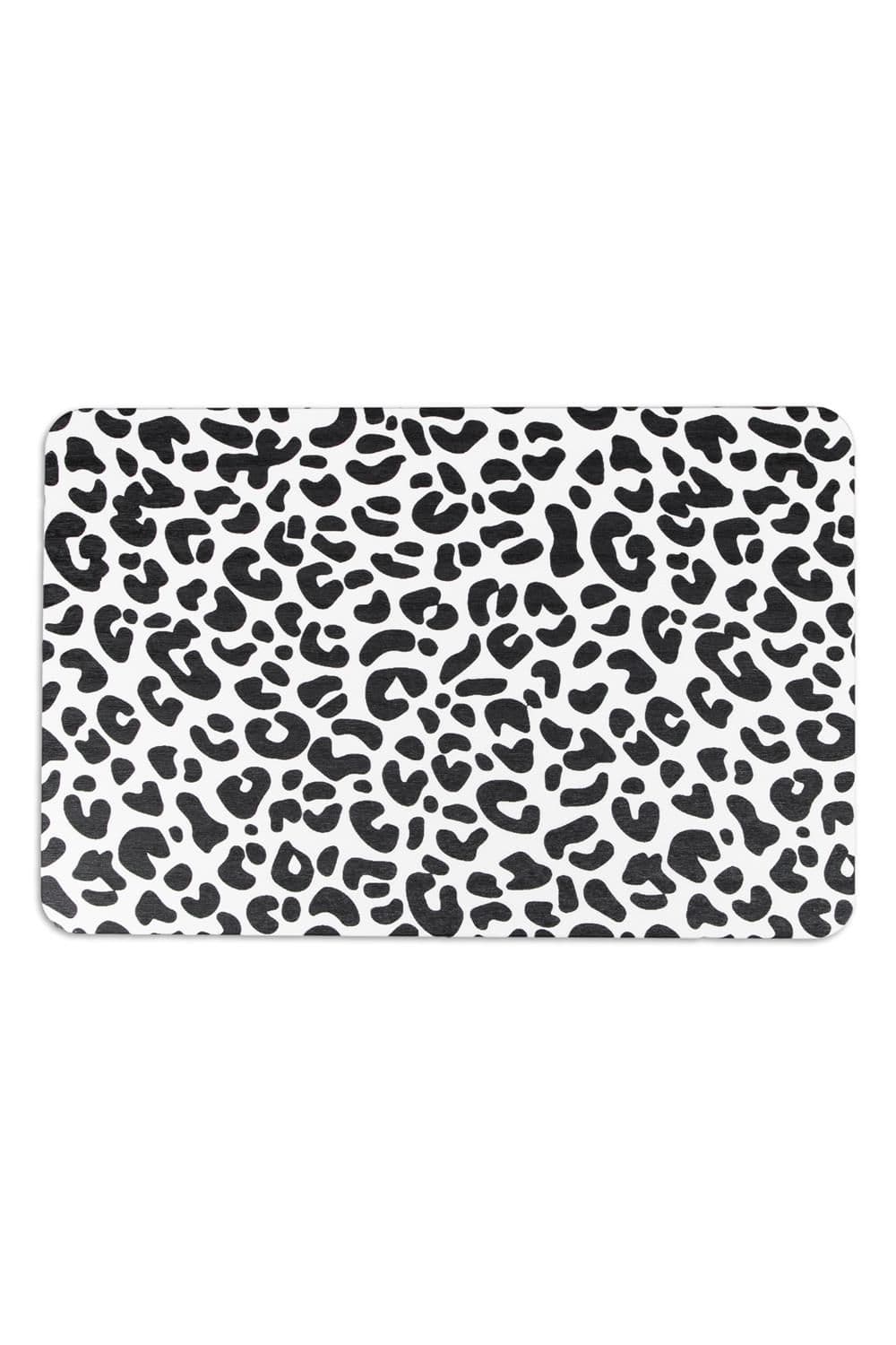 Leopard Print Stone Non Slip Bath Mat