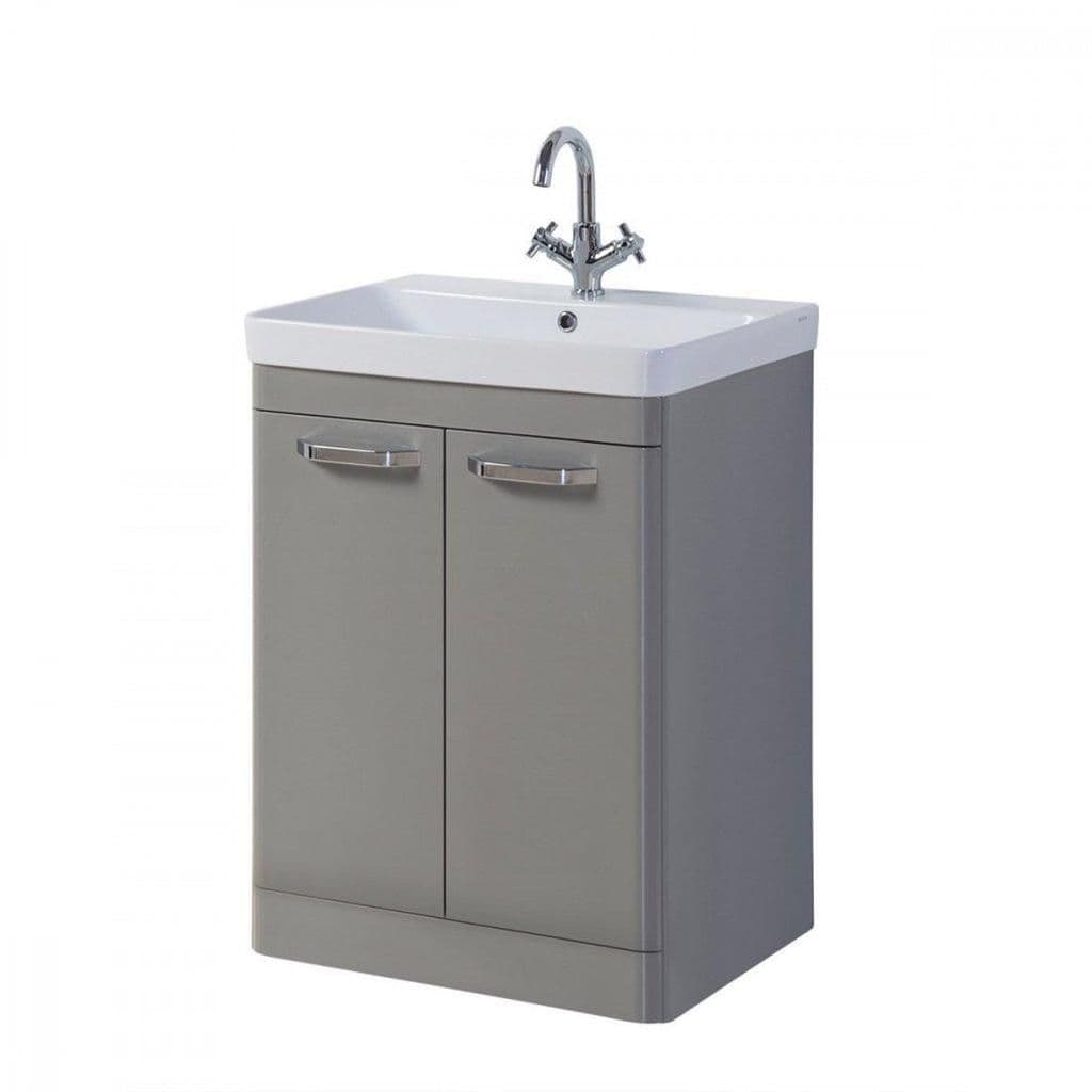Basalt Grey 2 Door Standing Unit Basin 500mm Wide
