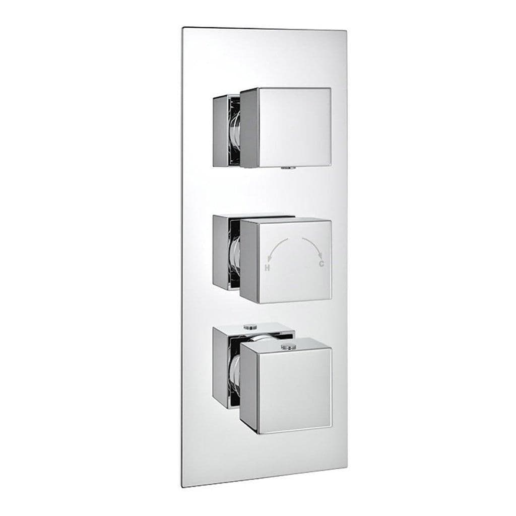 Triple Concealed Thermostatic Shower Mixer Valve