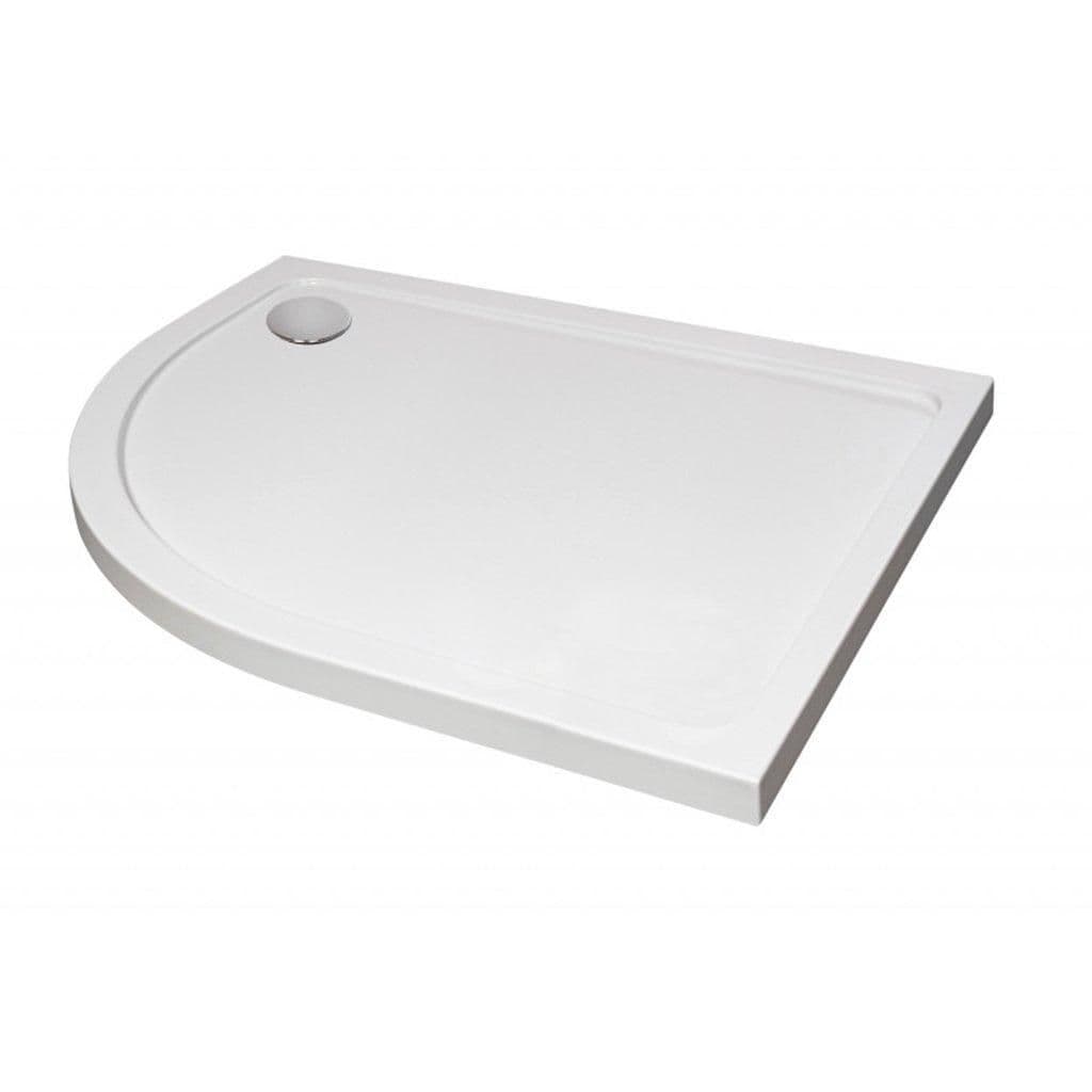 900mm x 760mm OFFSET Quadrant Shower Tray LEFT RESIN