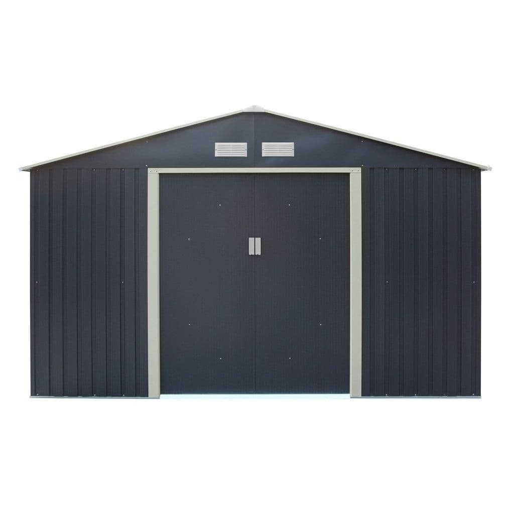 10 x 8 Double Door Metal Apex Shed