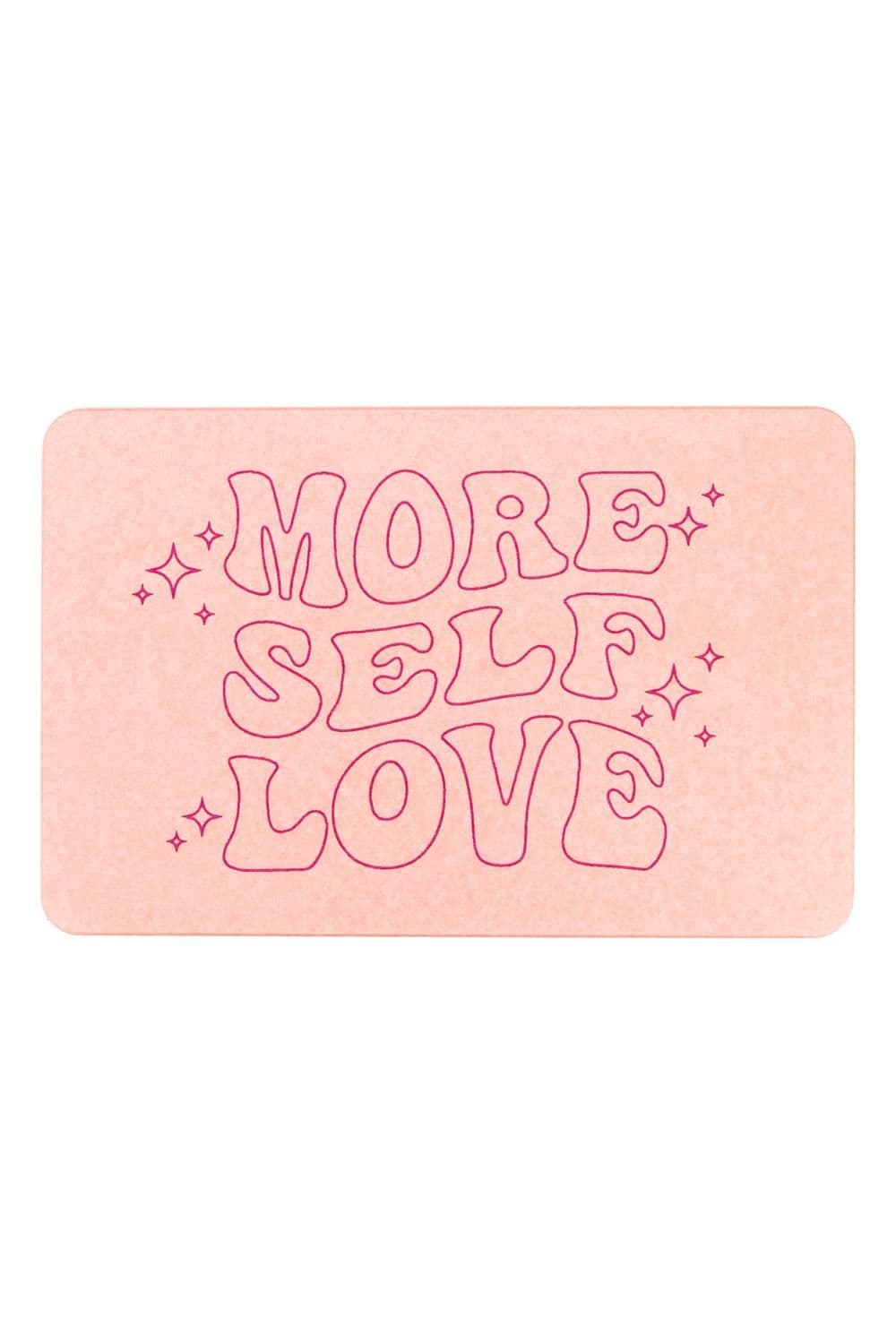 More Self Love Stone Non Slip Bath Mat