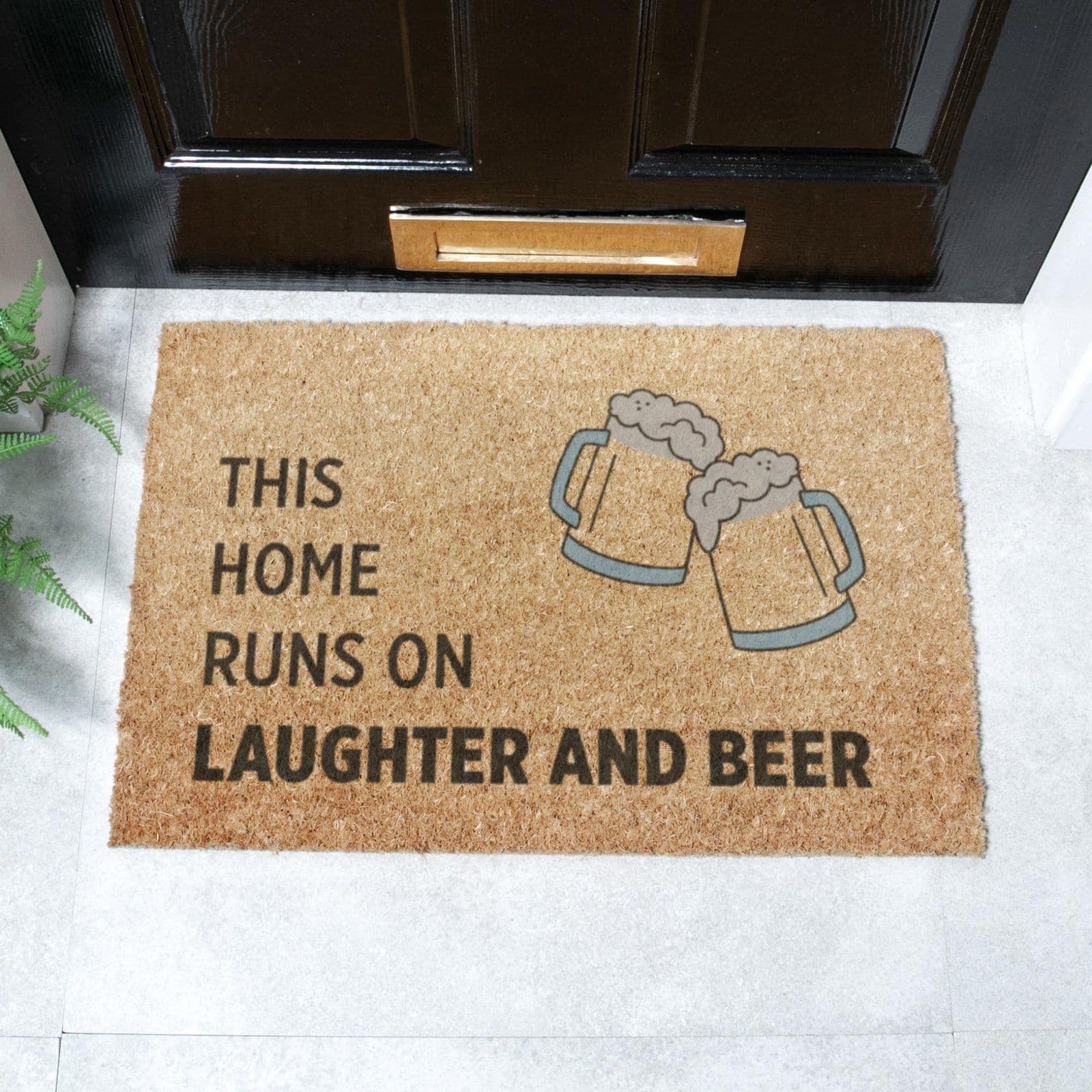Laughter Beer Doormat