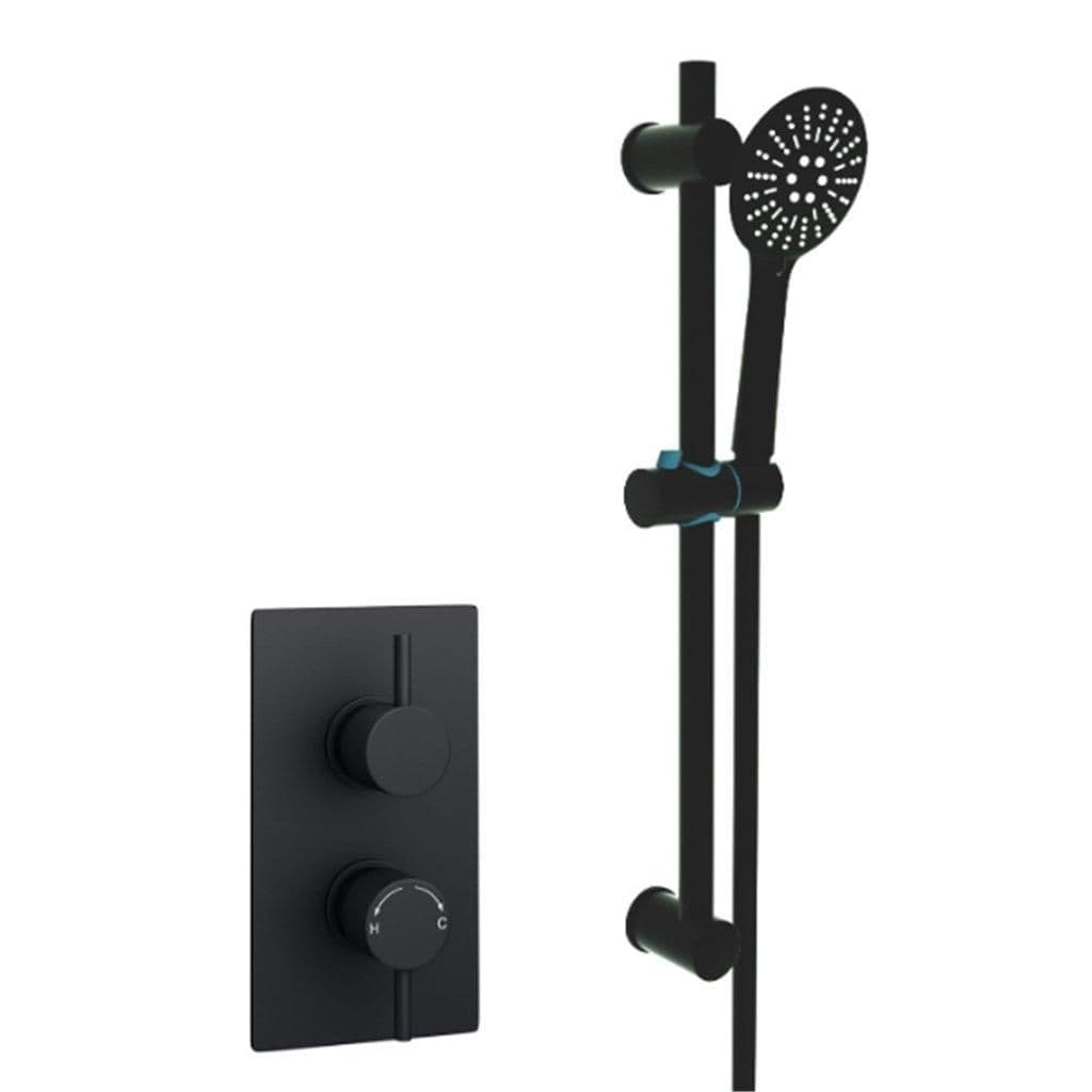 Matt Concealed Mixer Shower Adjustable Slide Rail Kit