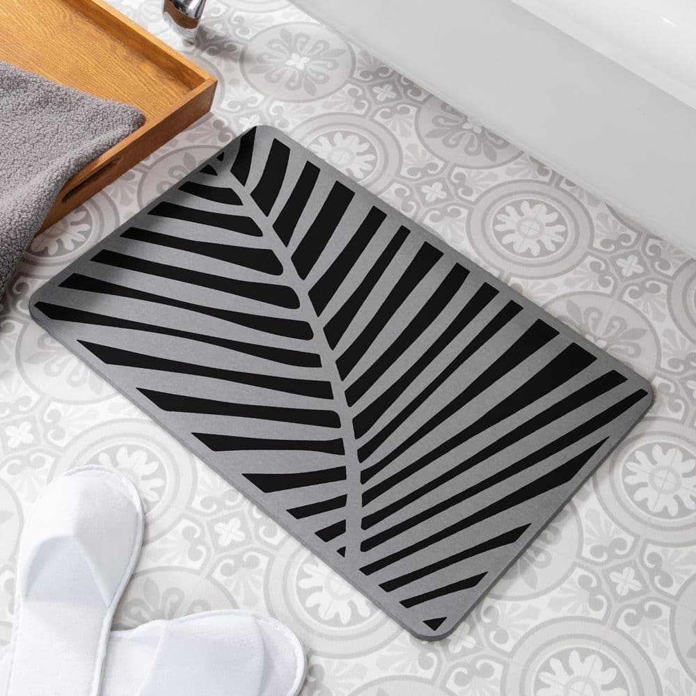 Palm Stone Non Slip Bath Mat