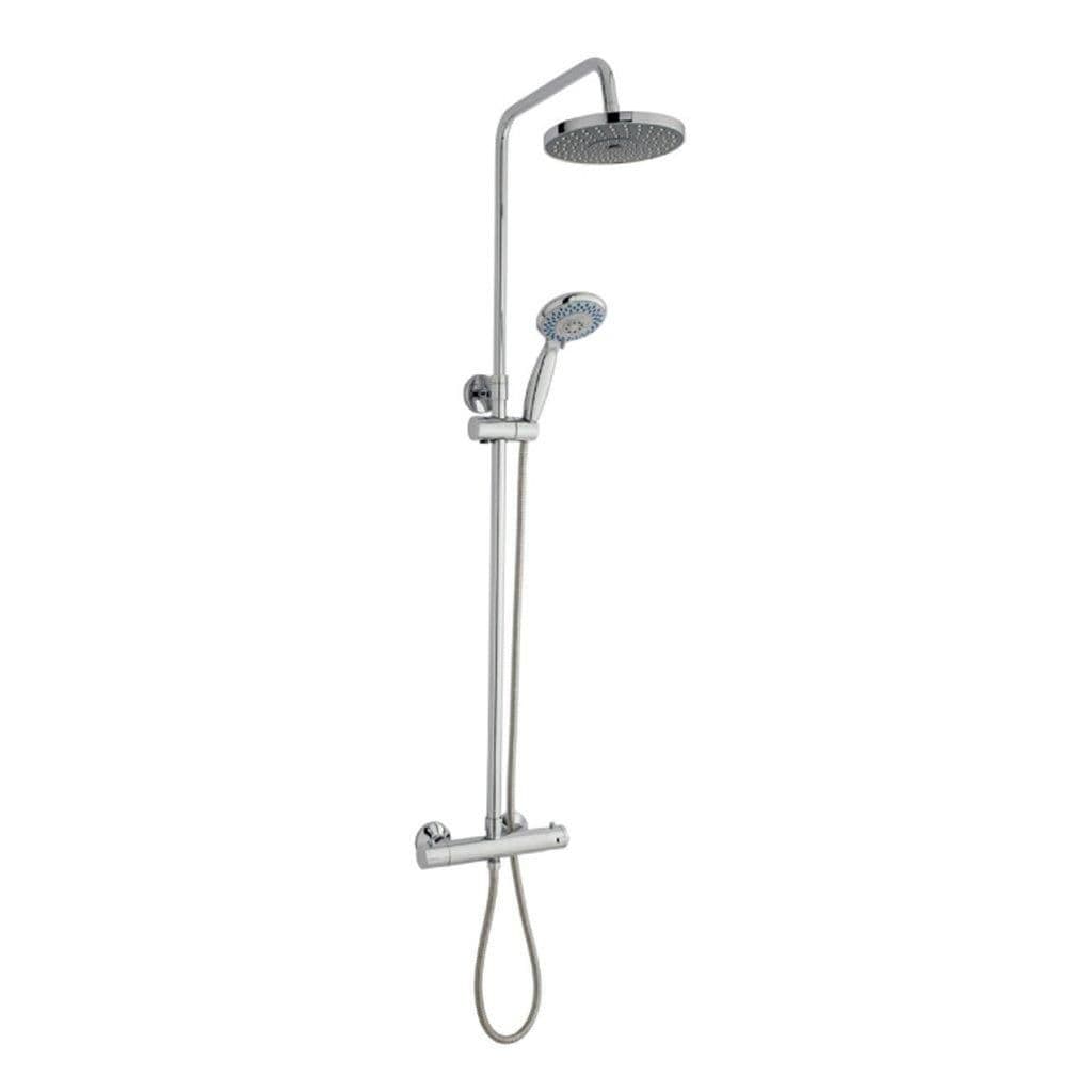 Chrome Shower Overhead Drencher Hung Sliding Handset