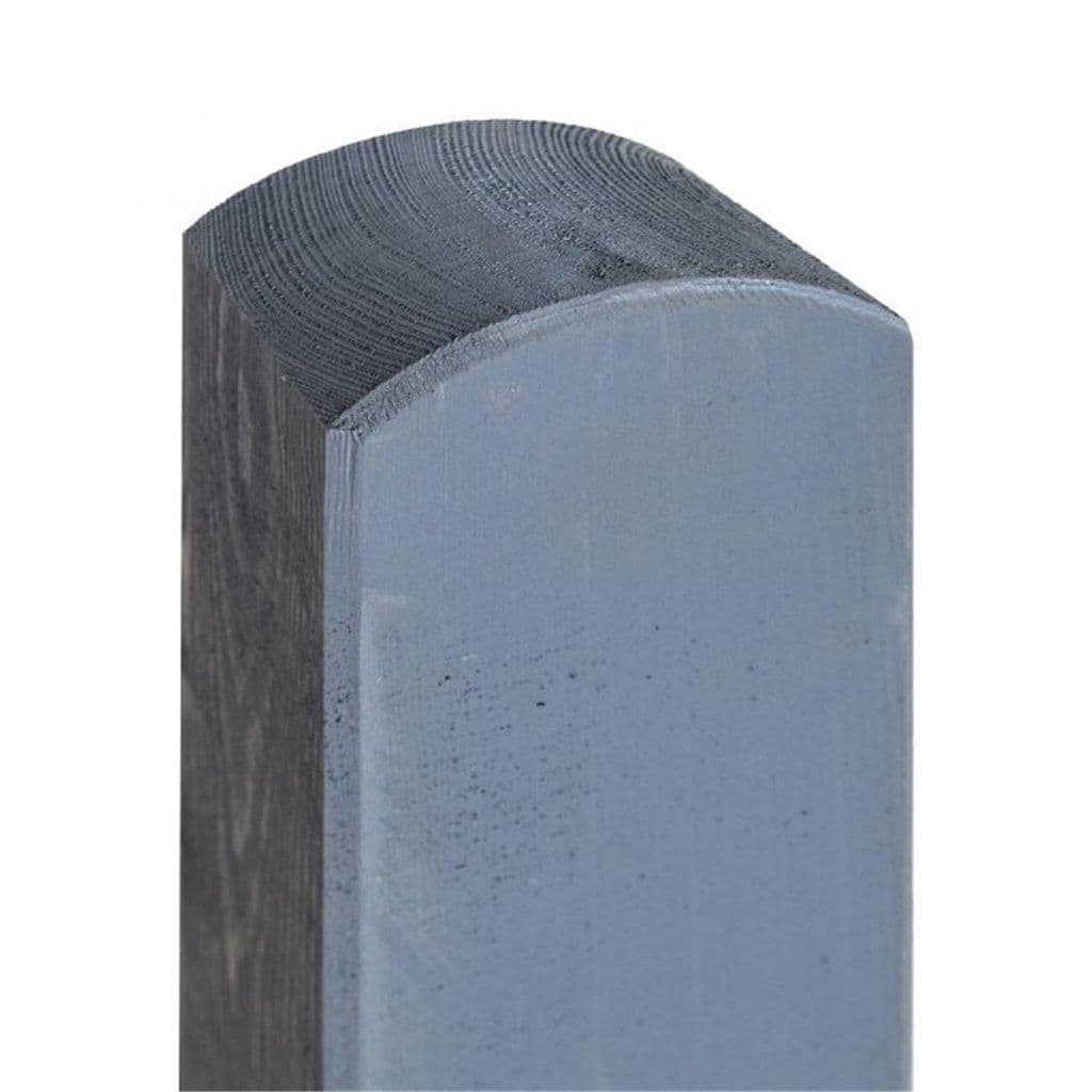 PACK 3 3ft 3" Timber Fence Post Pre painted Rounded Top